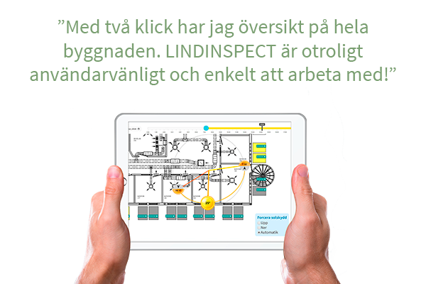 Webbgränssnittet LINDINSPECT ger full översikt på fastigheten